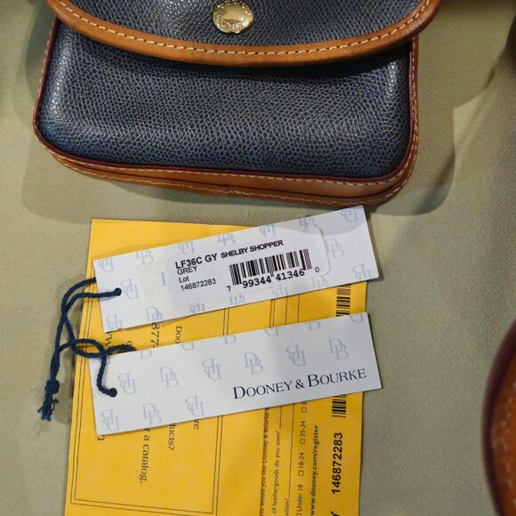 Dooney & Bourke Gray Large Shelby Shopper - Picture 6 of 16